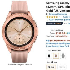 SOLD Samsung Galaxy Smartwatch 42mm - Rose Gold